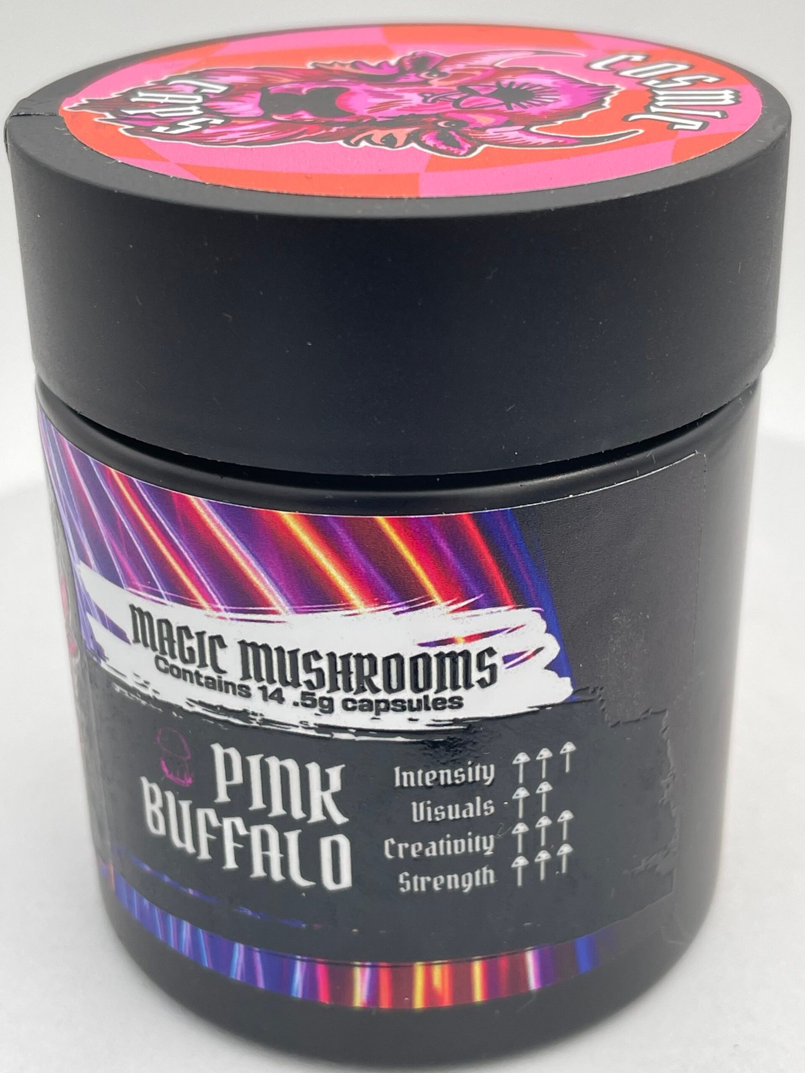 Cosmic Caps Shroom Capsules – Pink Buffalo front-view image