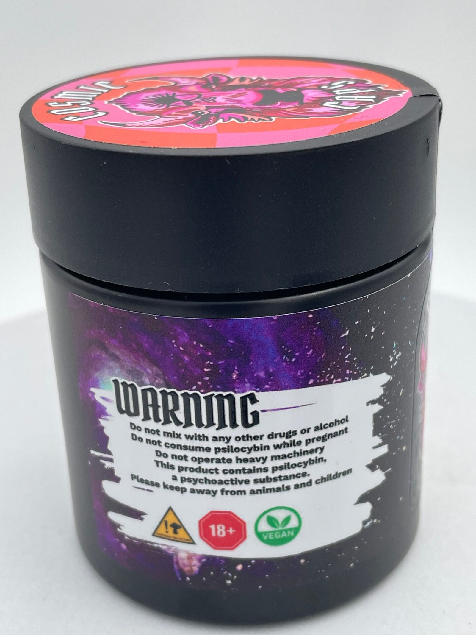 Cosmic Caps Shroom Capsules – Pink Buffalo back-view image